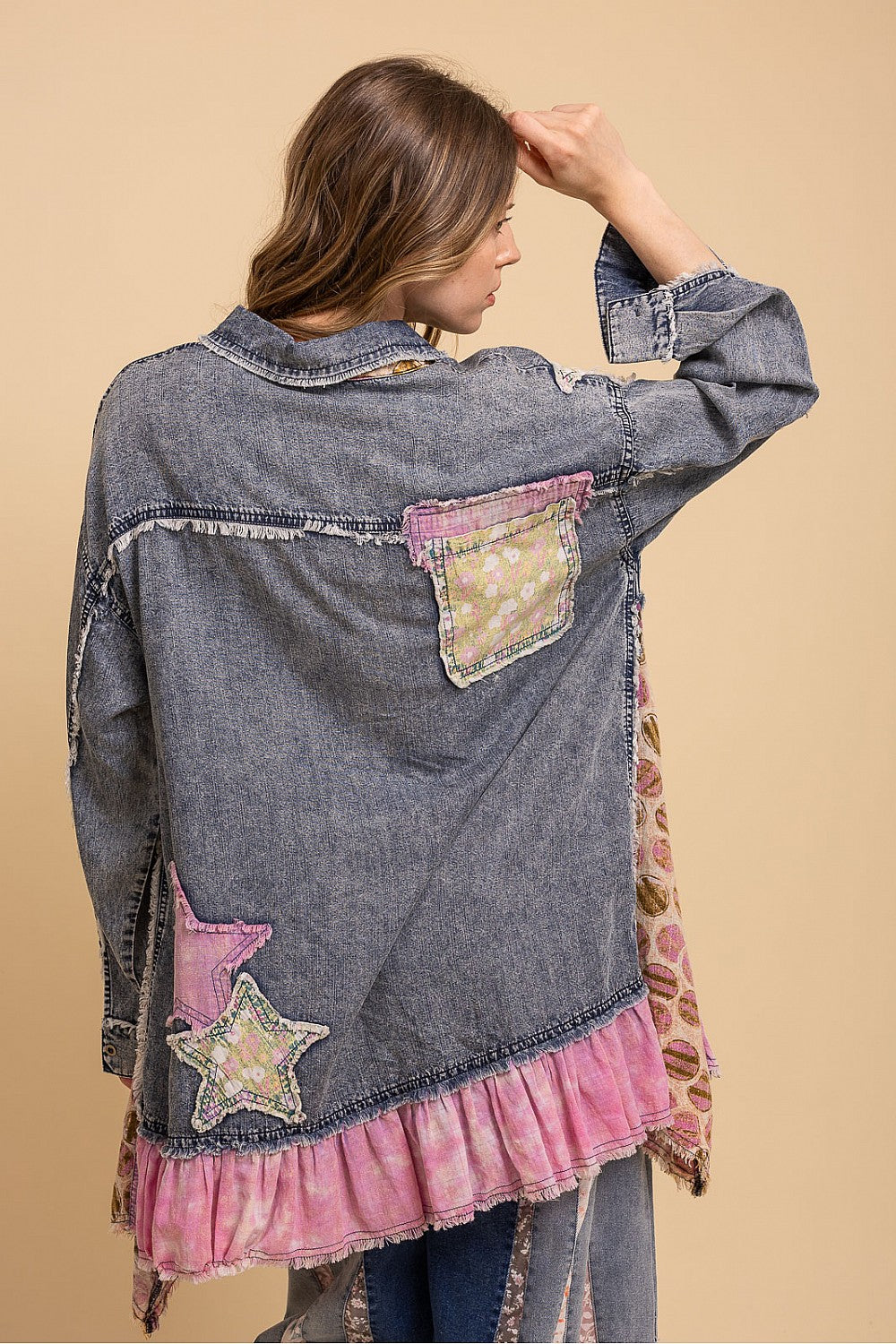 BOUGIE LONG SLEEVE PATCHWORK