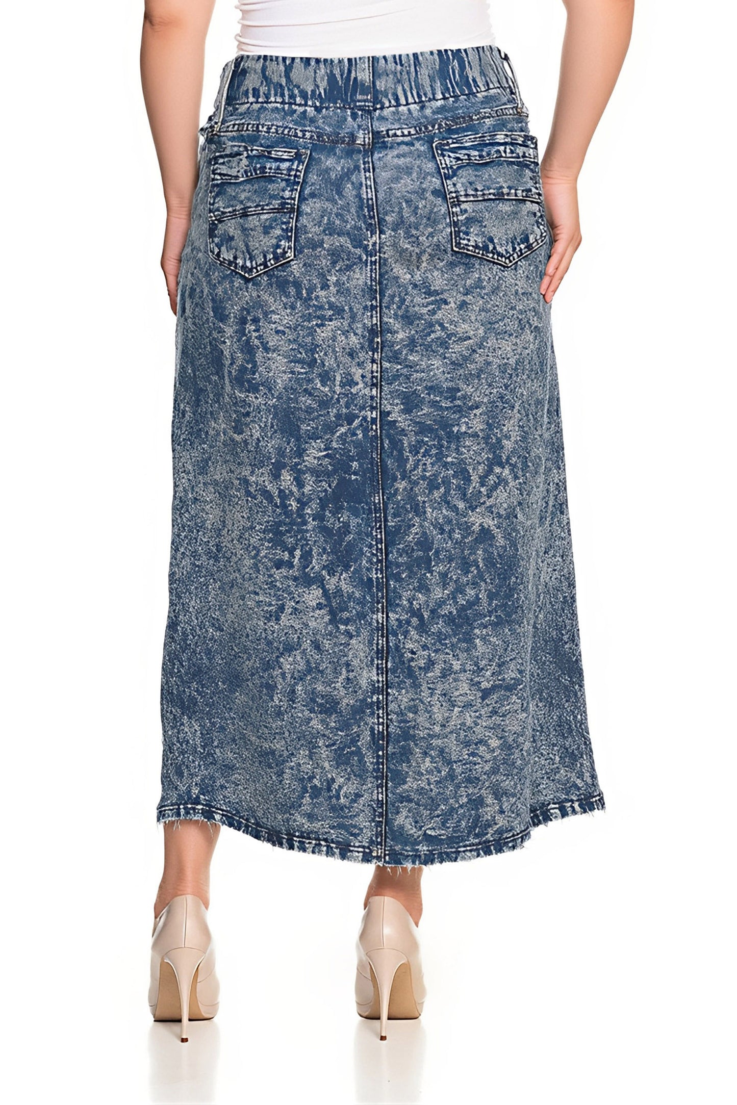 MAXI> PLUS SIZE> DARK SNOW WASH