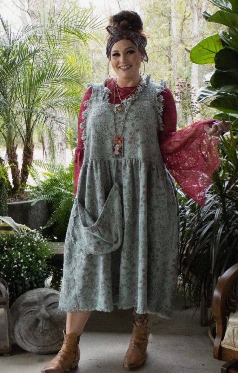 Jaded Gypsy sage meadow dress