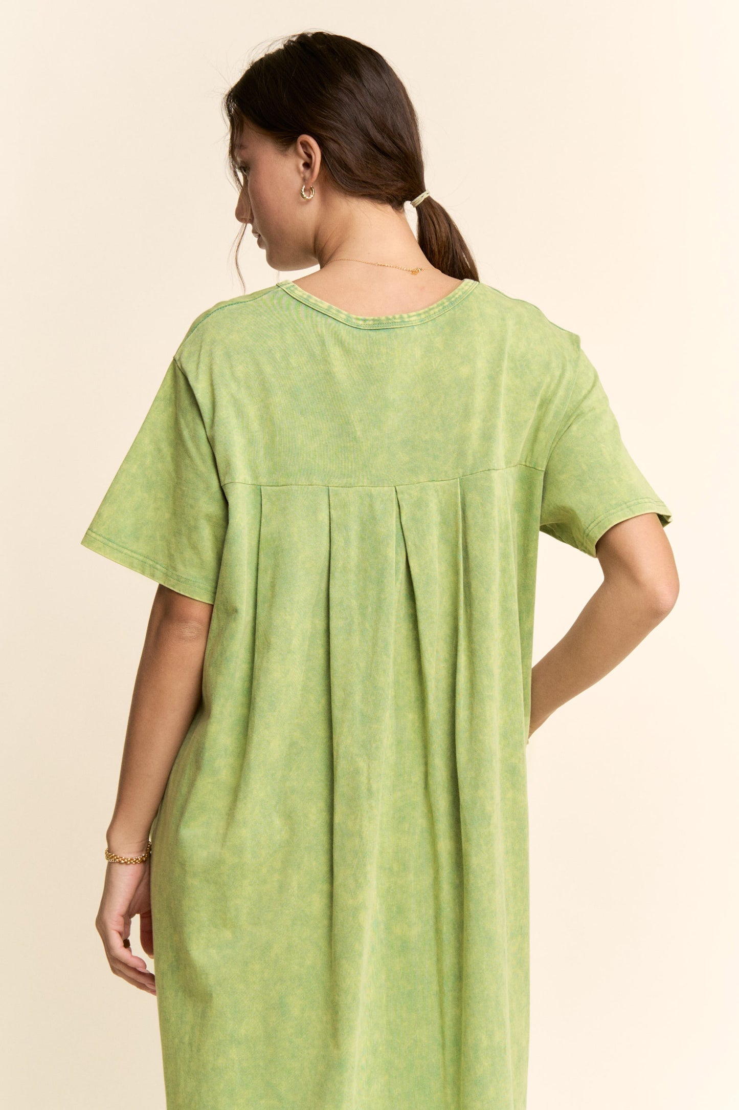 BOUGIE TSHIRT PLUS SIZE DRESS GREEN