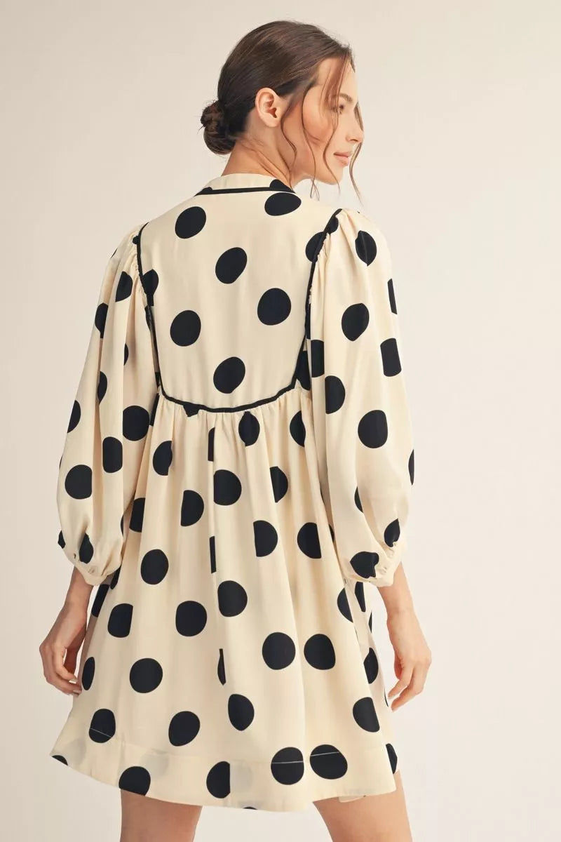 Polka dot tunic dress