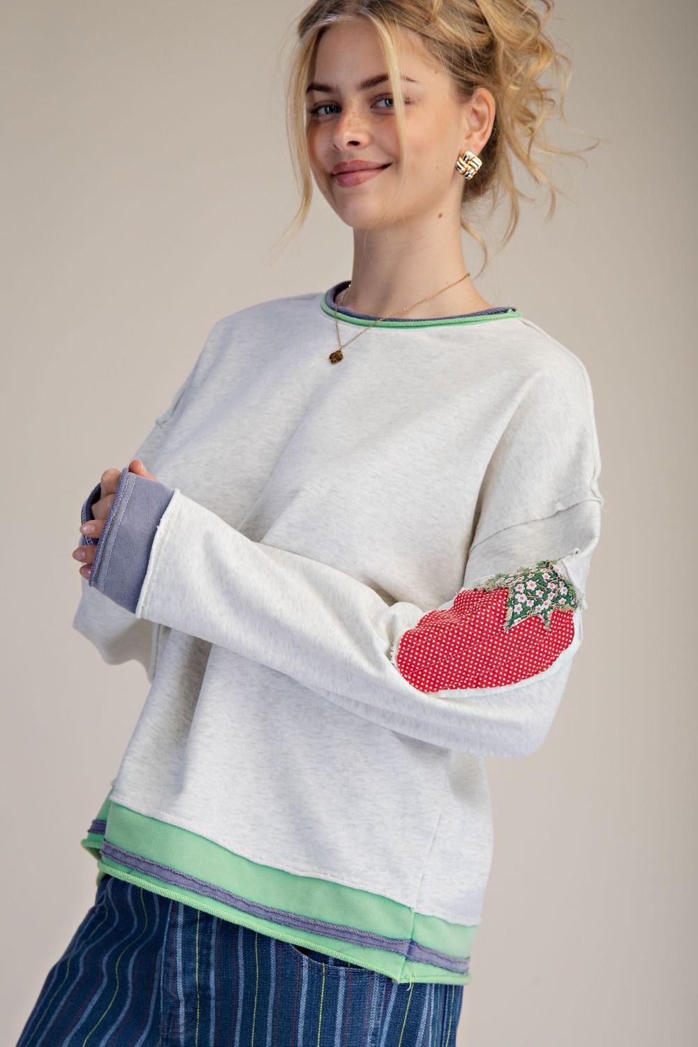 The strawberry Patch Sweetheart Pullover