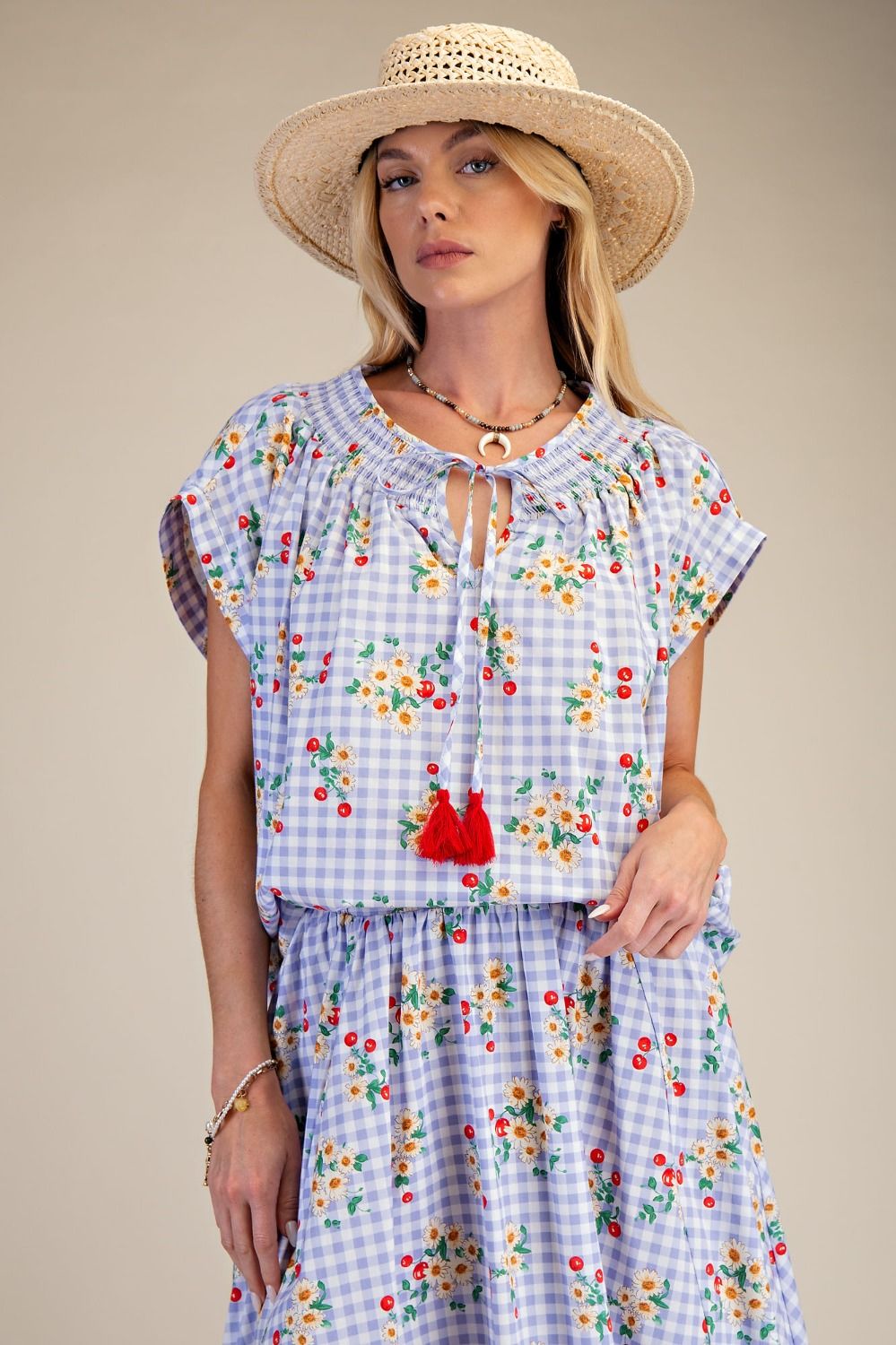Blue Cherry Picnic Set