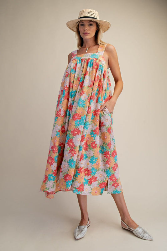 The Peachy Petals Dress