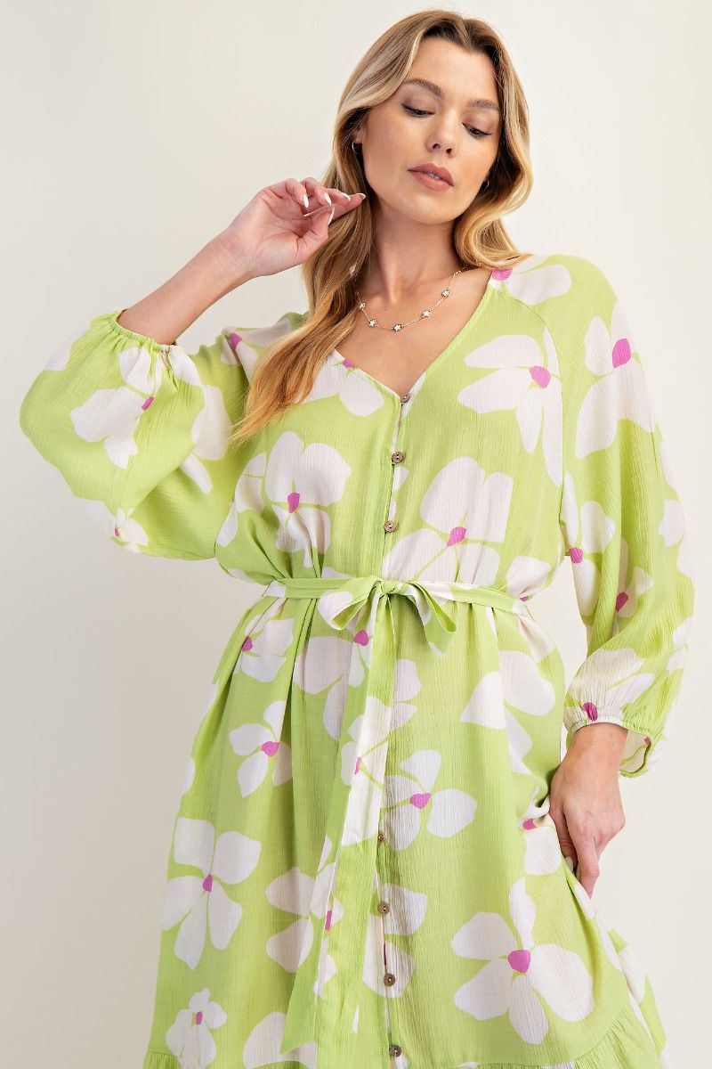 Lime light dress