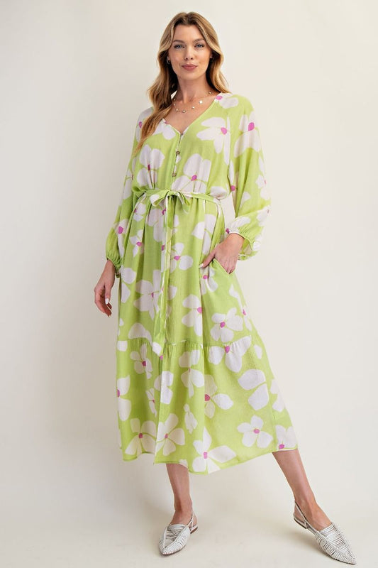 Lime light dress