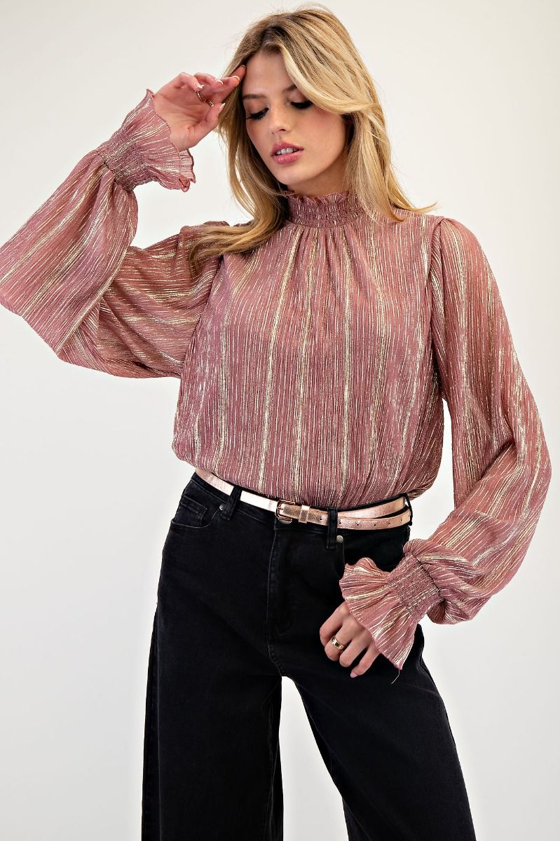 The Rosé All Day Blouse