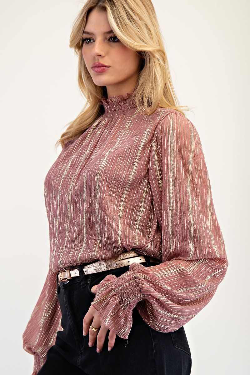 The Rosé All Day Blouse