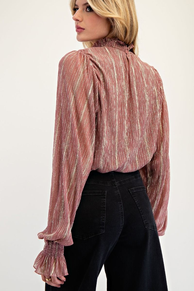 The Rosé All Day Blouse
