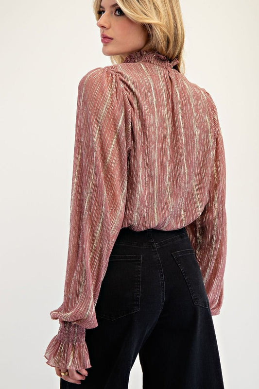 The Rosé All Day Blouse