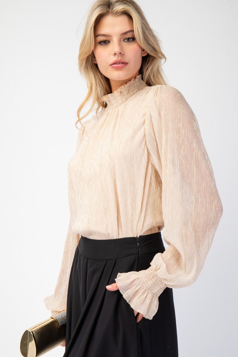 The Champagne Glow Blouse