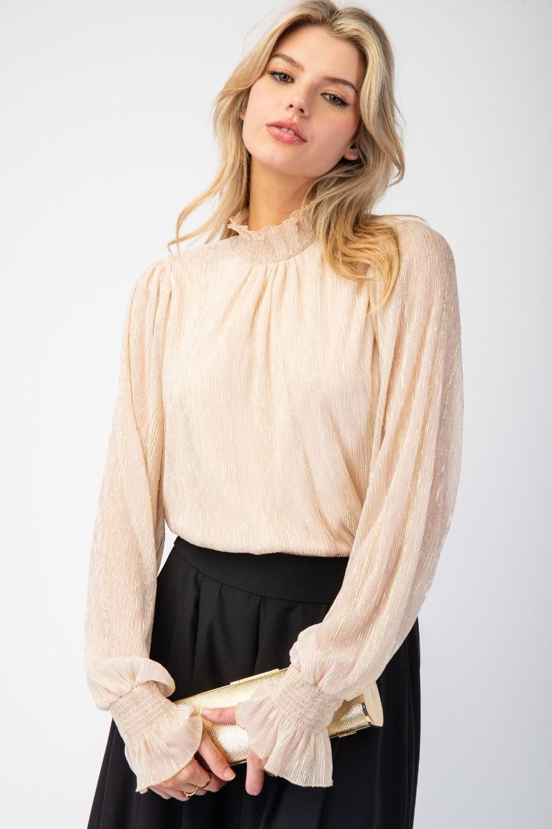The Champagne Glow Blouse