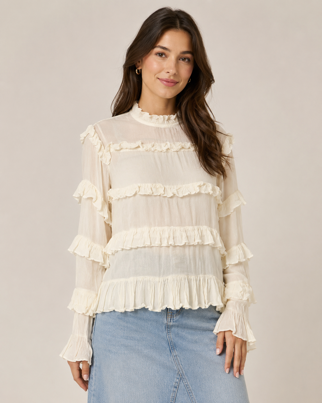The Sunday Sweetheart Ruffle Top