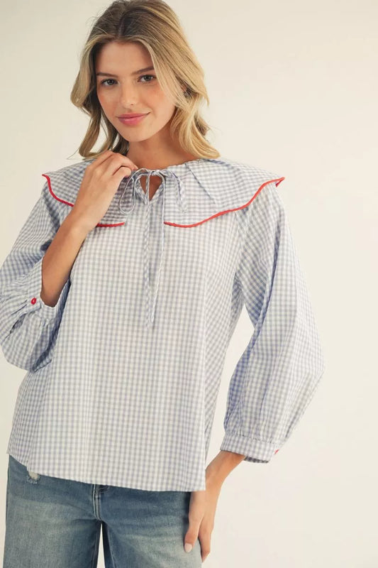 Blue Peter Pan gingham