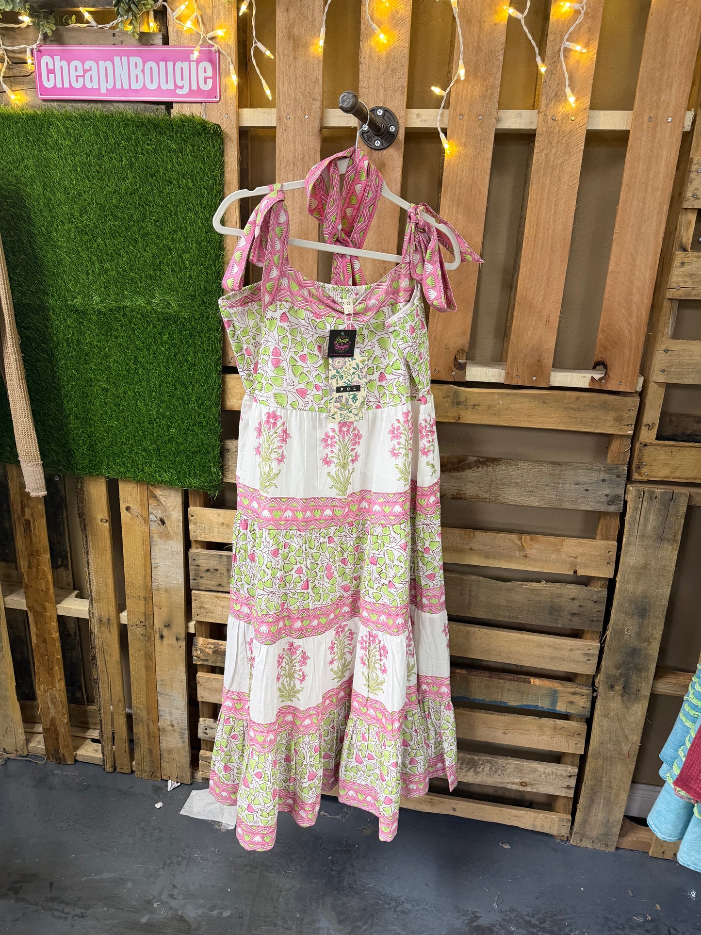Soft woven floral maxi dress
