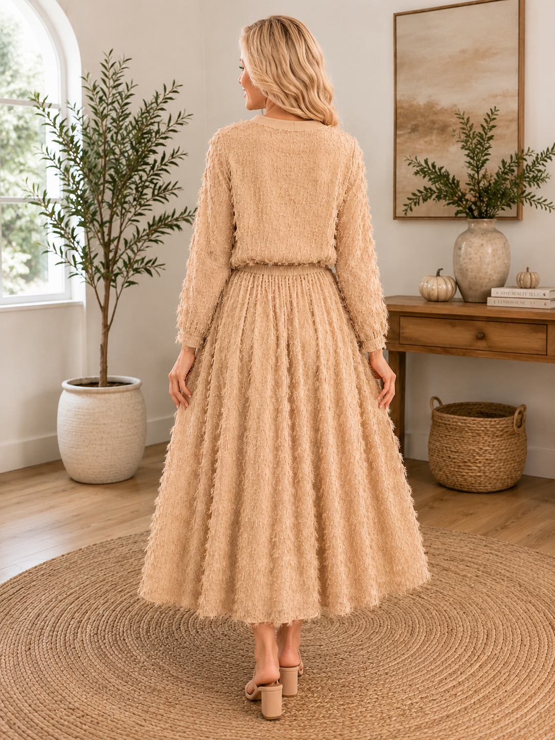Champagne Fringe Skirt