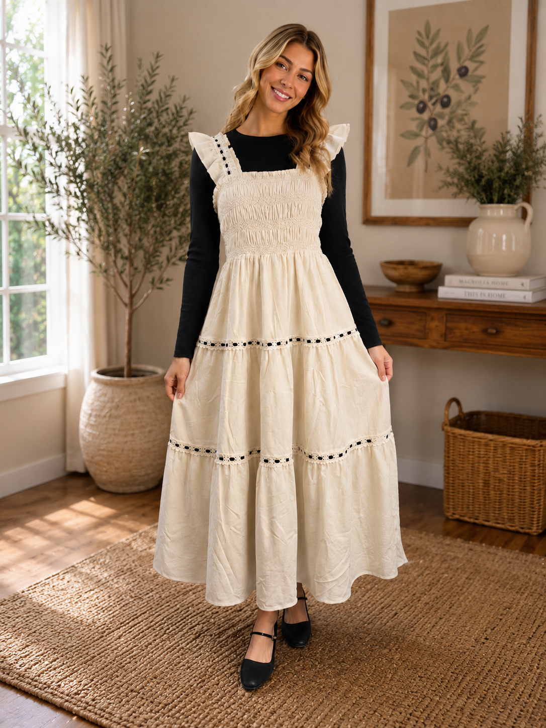 Ivory Grace Cottage Dress