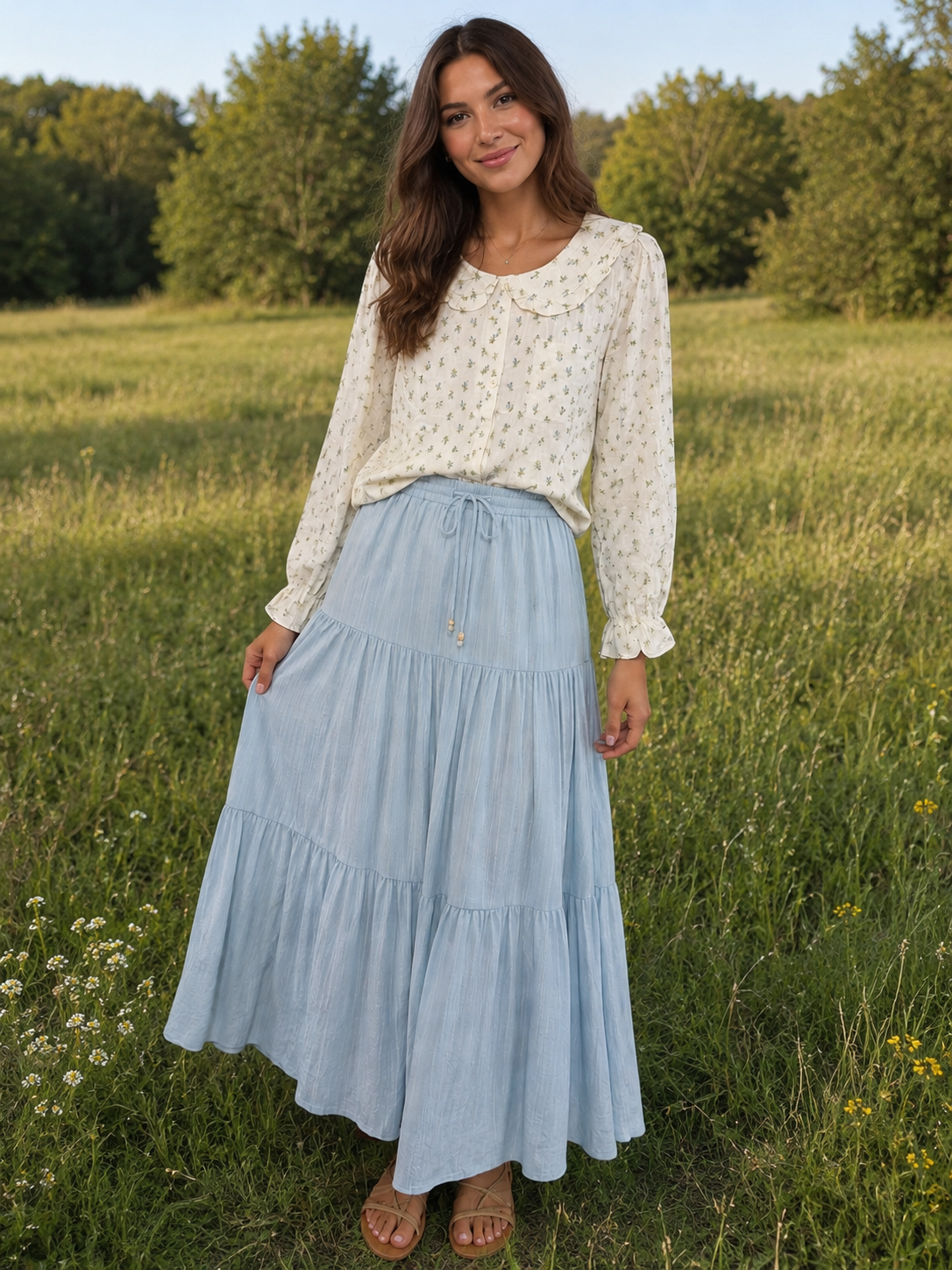 Sweet Meadow Collar Top