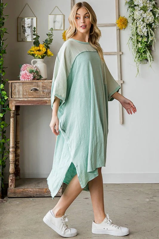 Gauze MINT T-shirt Dress