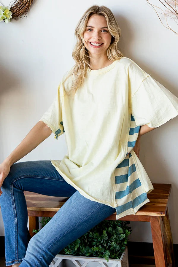 MUSTARD YELLOW OVERSIZED T-shirt