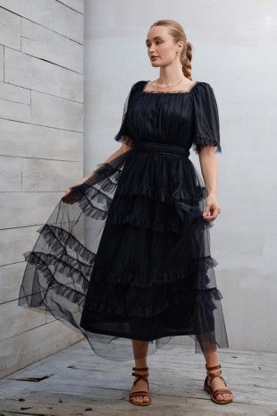 Tulle Midi Dress