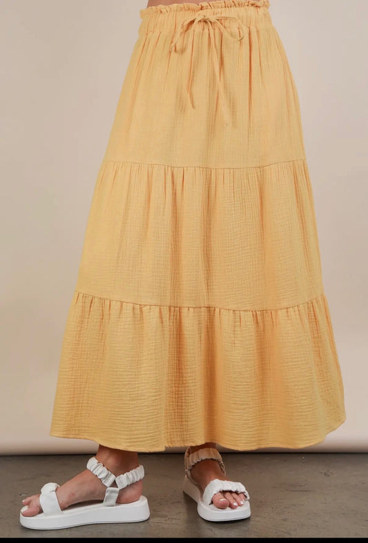 The Gracefully Gathered Maxi Skirt