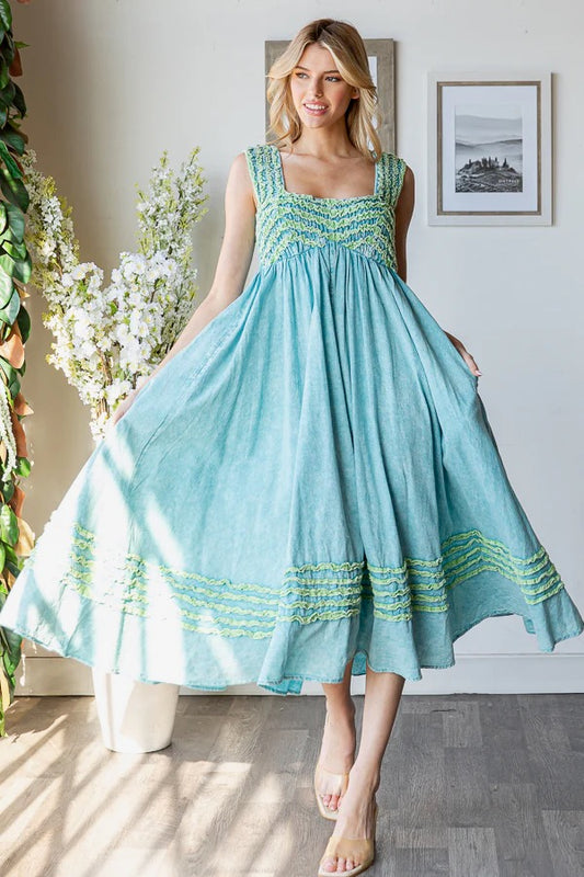 Mint Frill Dress