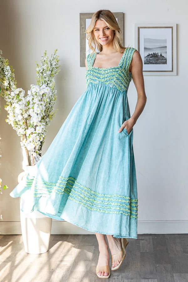 Mint Frill Dress