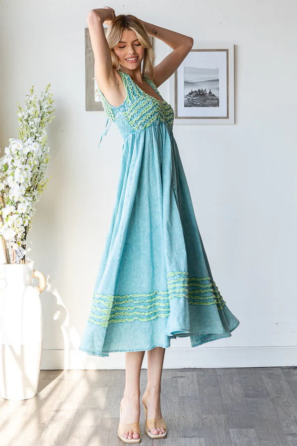 Mint Frill Dress