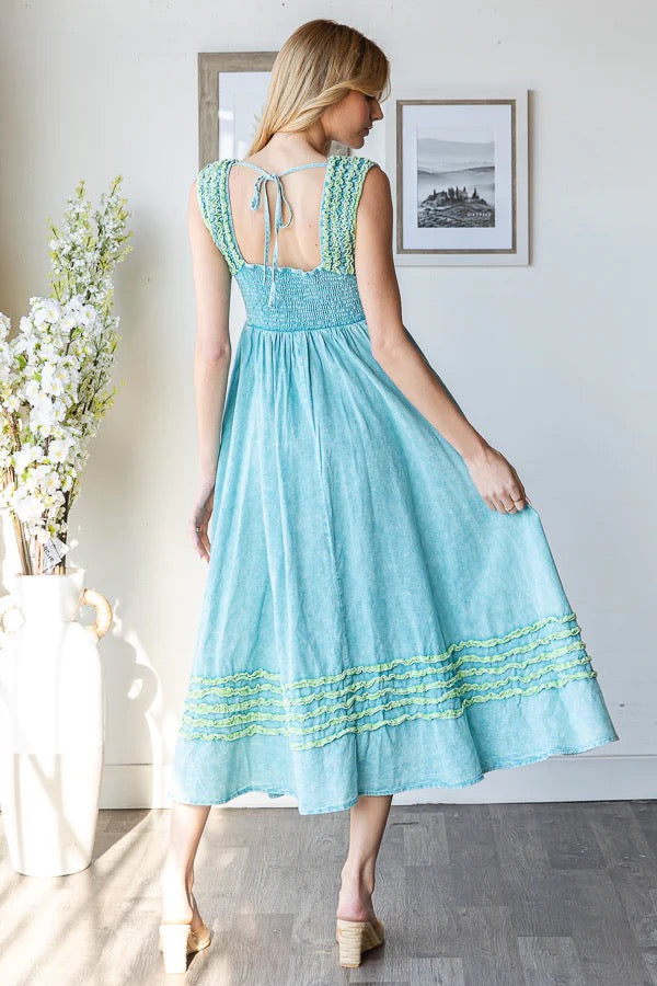Mint Frill Dress