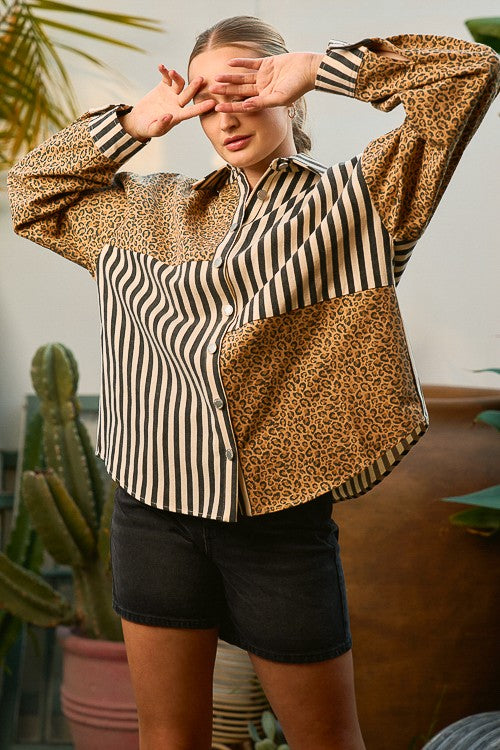 Stripped Animal Print