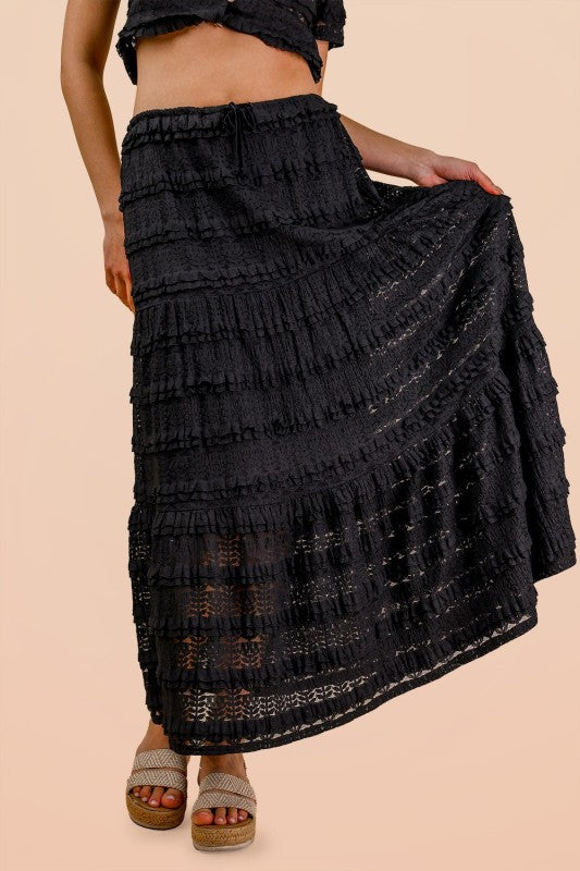 Black Lace Skirt