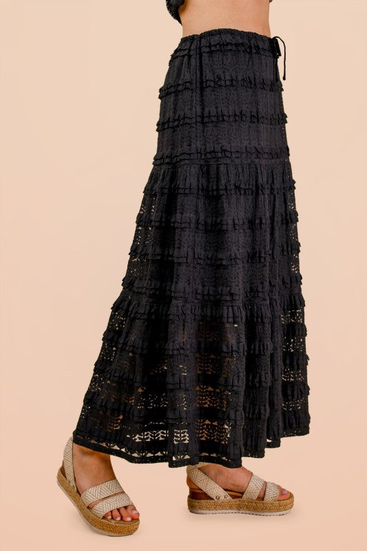 Black Lace Skirt