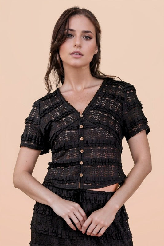Black Lace Shirt