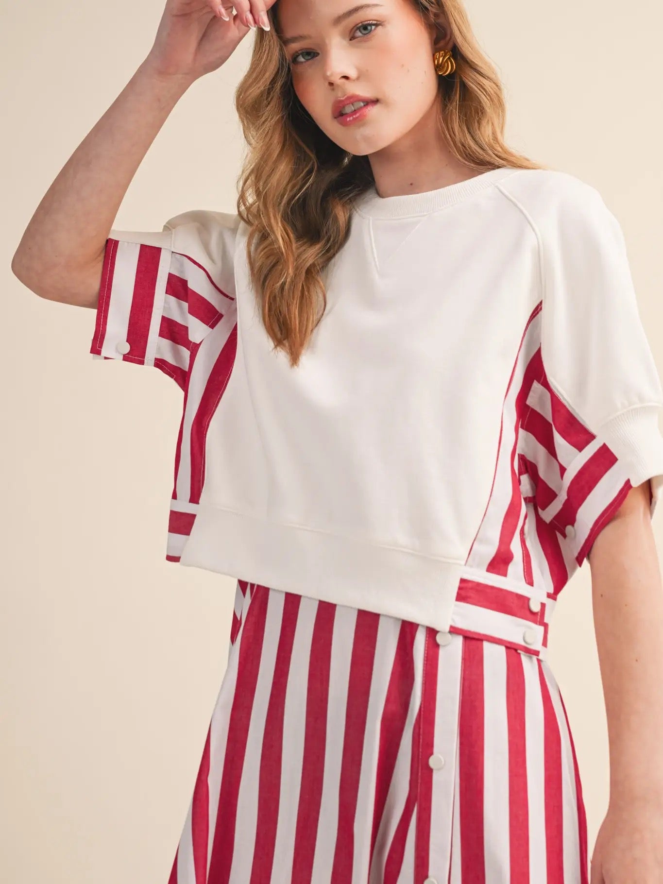 The Coastal Firecracker Midi Dress Red