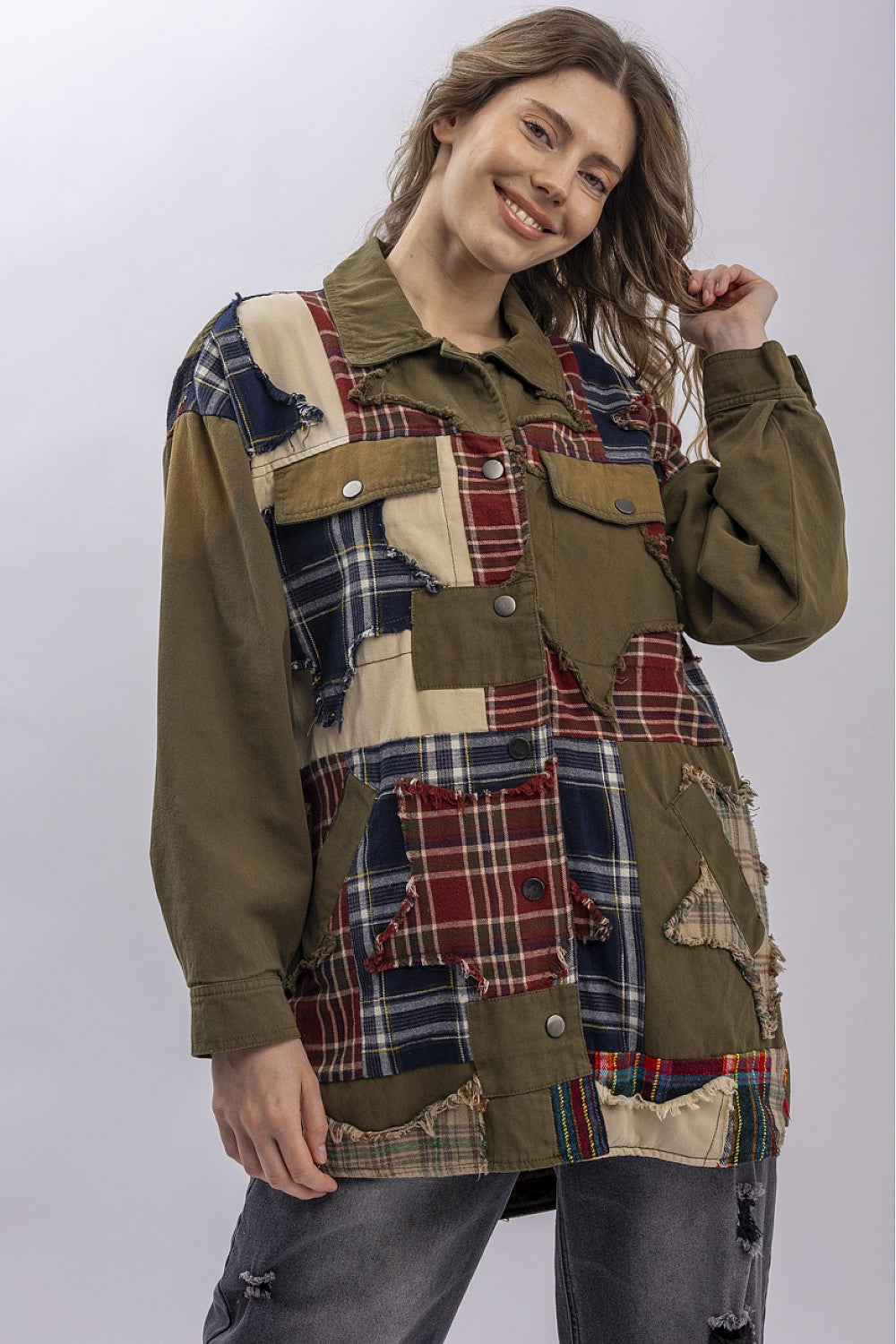 BOUGIE ARMY GREEN PATCH WORK