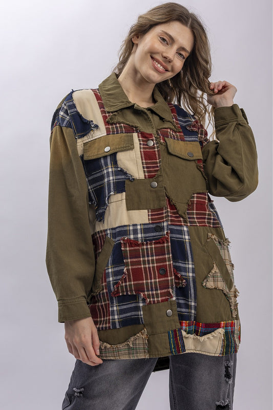 BOUGIE ARMY GREEN PATCH WORK