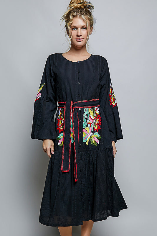 BOUGIE BELLE BLOSSOM DRESS -BLACK