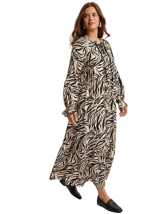 Wild & Refined Zebra Maxi Dress