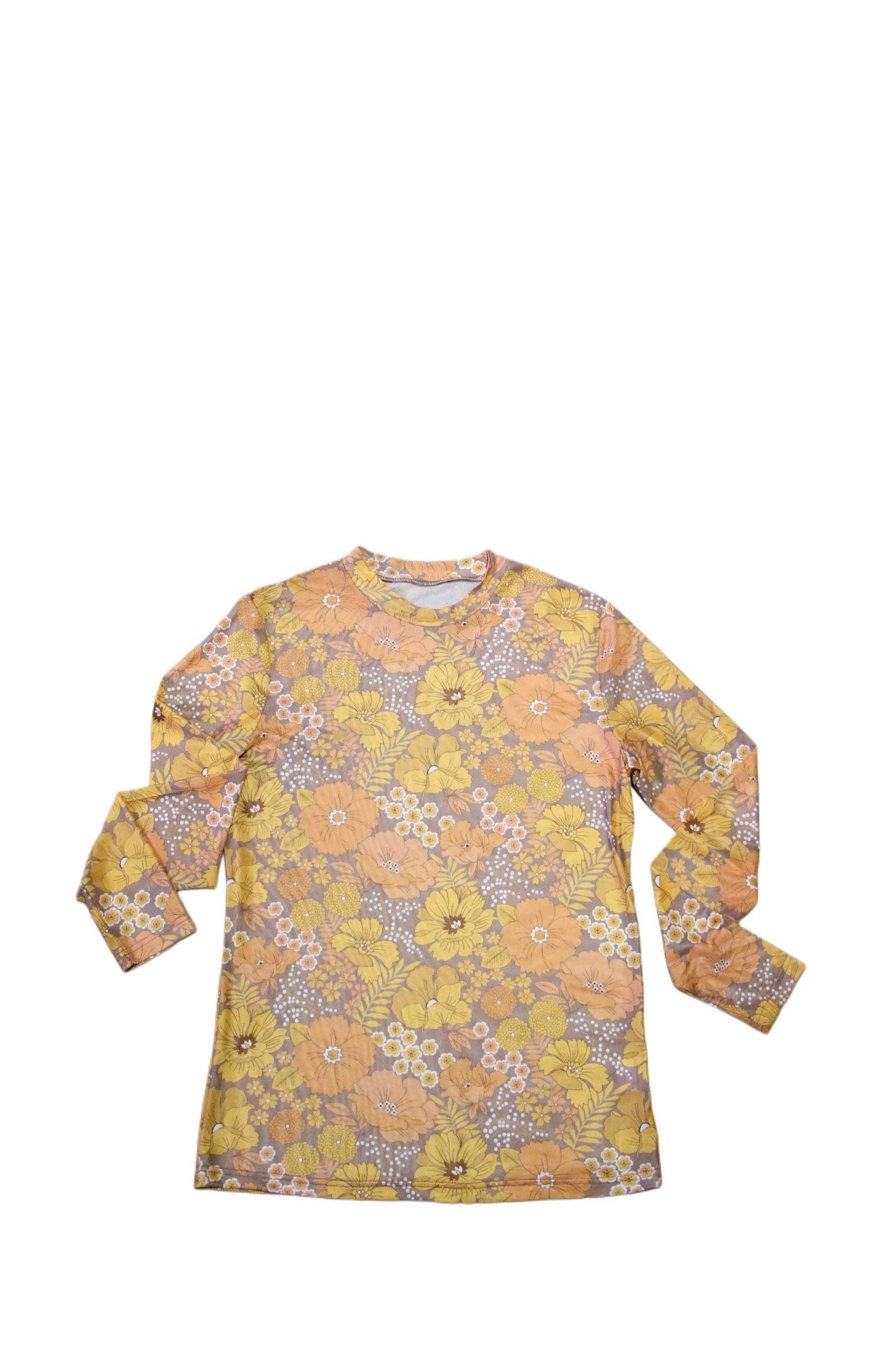 TH1221 S157 VINTAGE FLORAL MESH TOP ( 1 Piece)