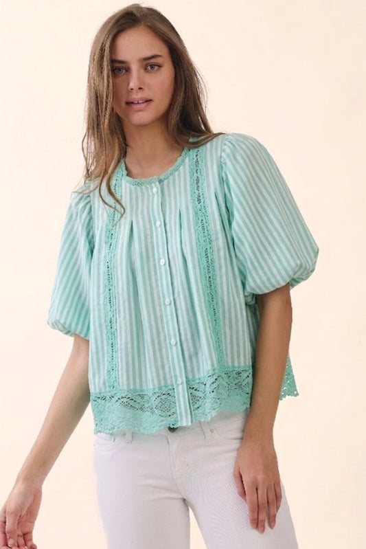 SEAFOAM BREEZE BLOUSE