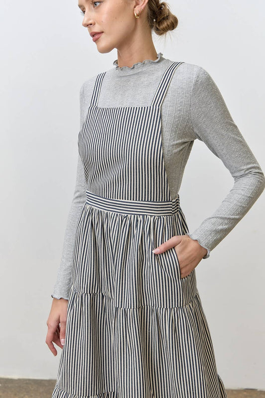 (PLUS) OVERALL  MAXI DRESS