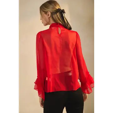 Brooklyn's Mock Neck Blouse