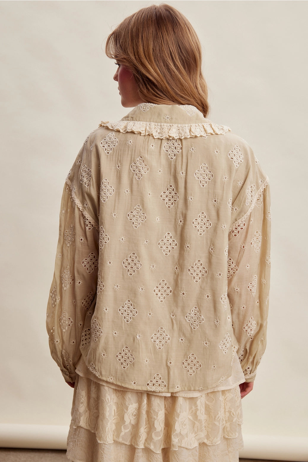 Vintage Eyelet Lace Blouse