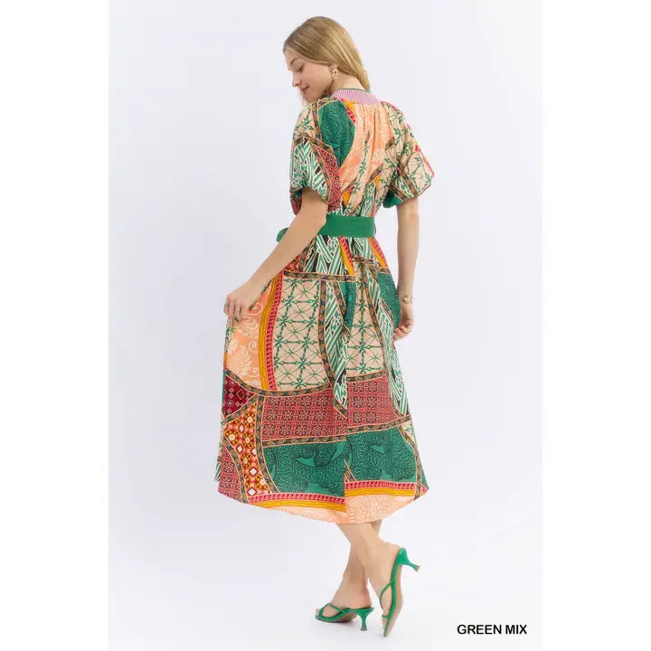 Erin's Mix Print Dress