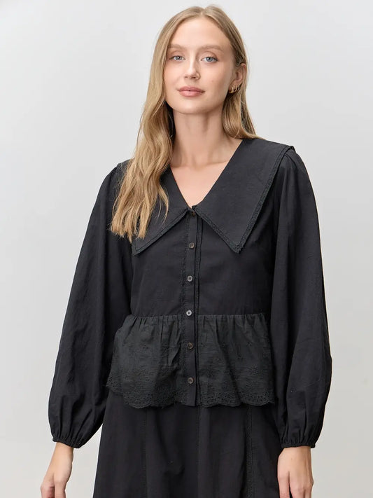 Rebecca's Cotton Collared Button Down