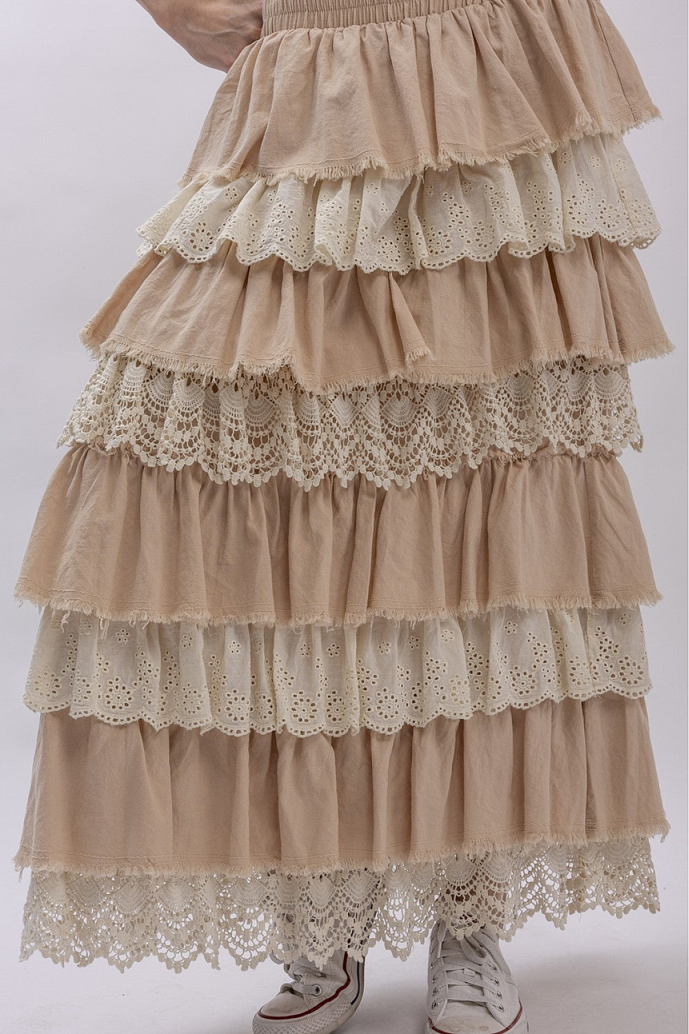 TIERED RUFFLE SKIRT