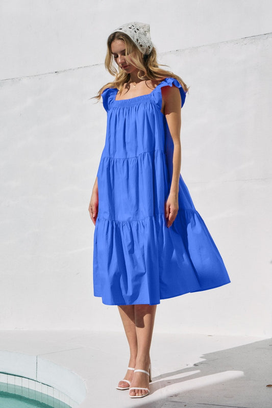 Kristy's ruffle sleeve dress