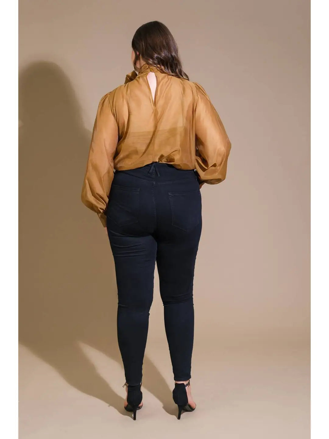 Caramel Bow Blouse