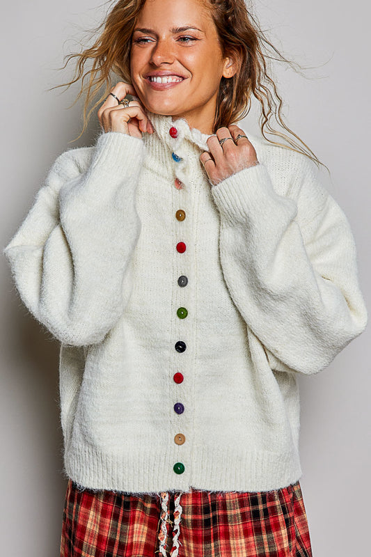 Confetti Button Cardigan